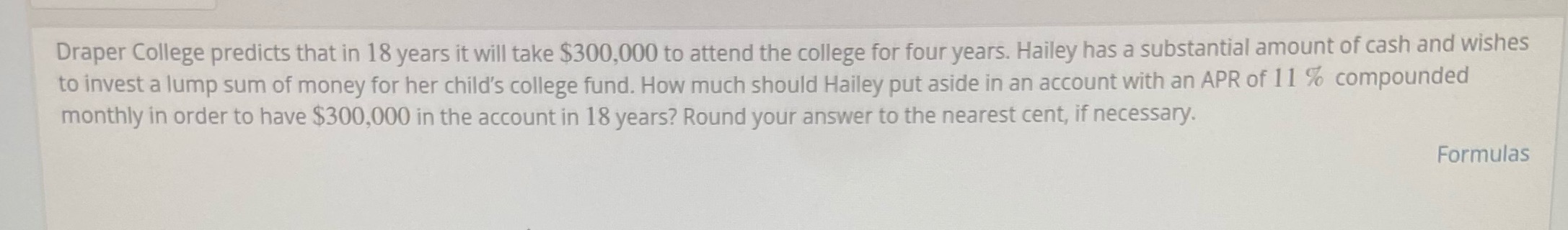 Draper College predicts that in 18 years it will