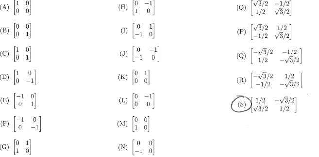 For each of the following below, fill in the