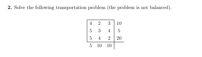 can you solve the question in a way in which I