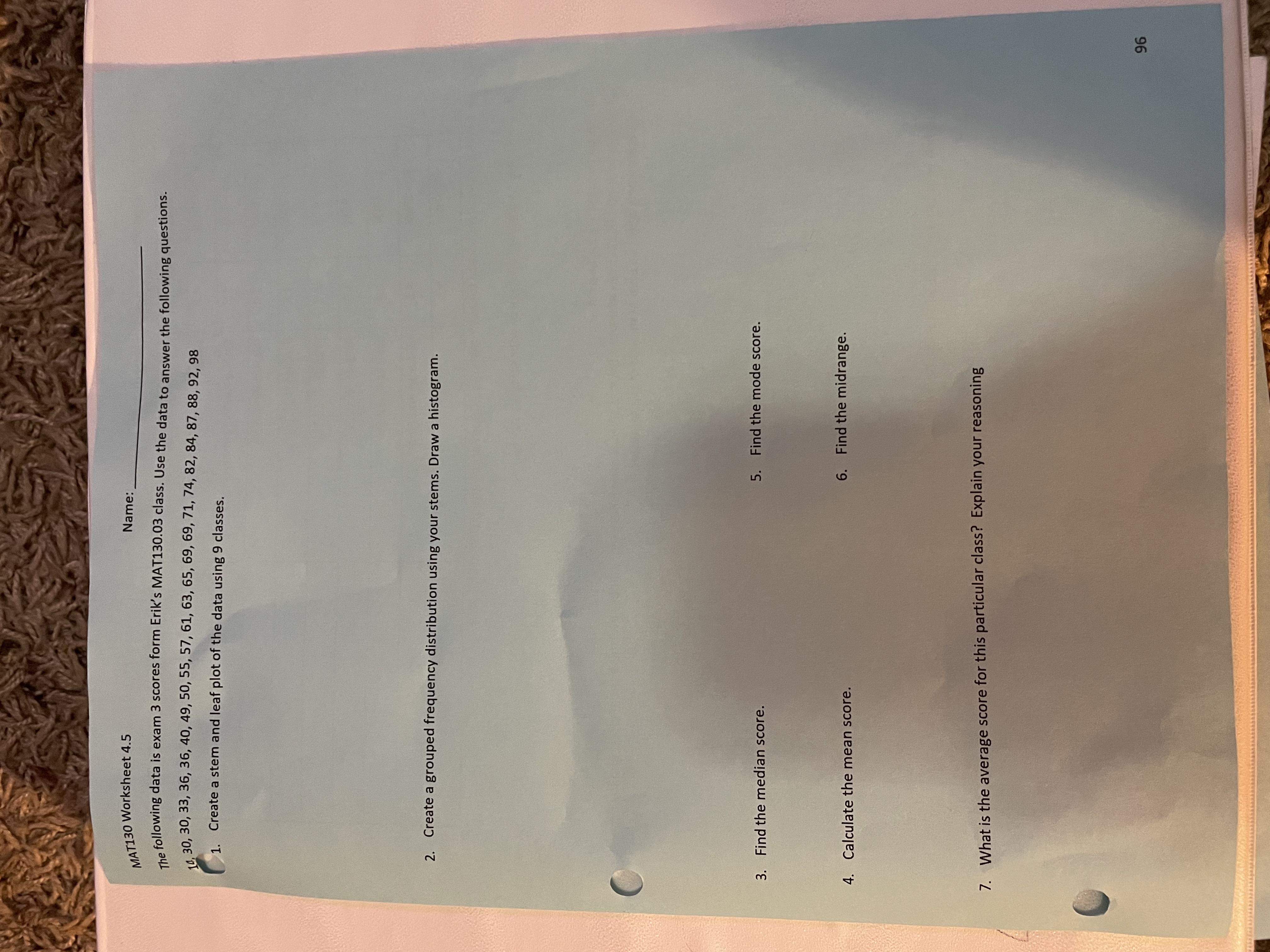 The following grading criteria is copied directly