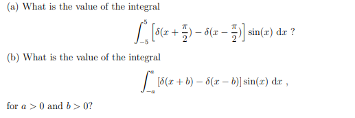 (a) What is the value of the integral or + 91#