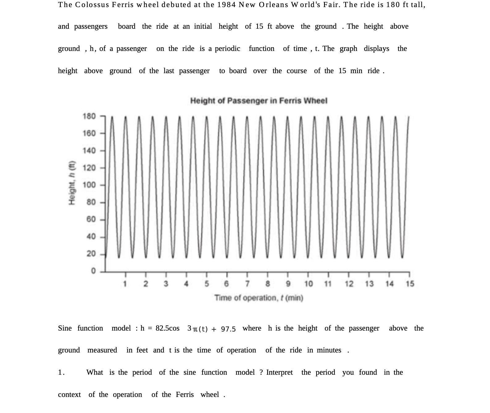 The Colossus Ferris wheel debuted at the 1984 New