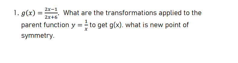 2361 1' '90:) = 2x+ 1 parent function y = E