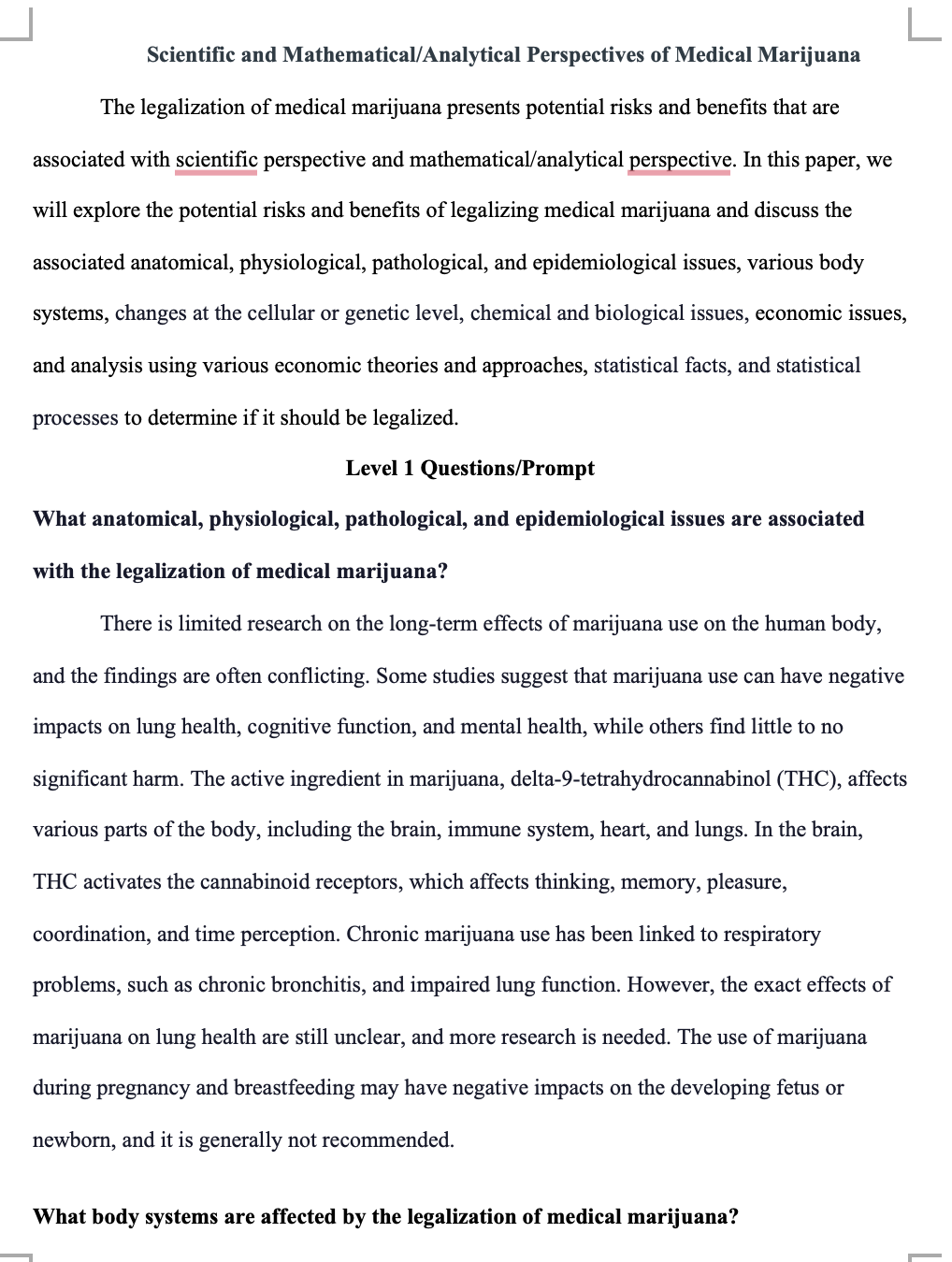 **Need detailed and long explanations** Building