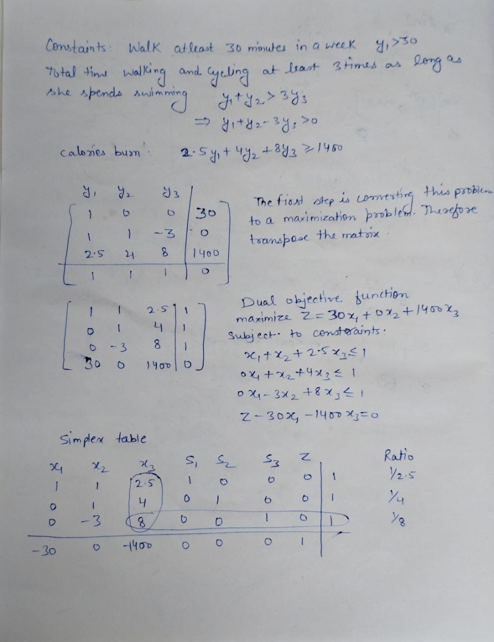 Francesca wants to start exercising to burn at