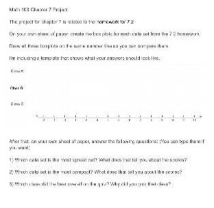 The project for chapter ? is misted la the