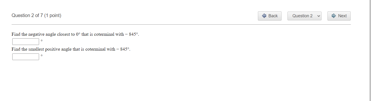 \fQuestion30f7(1 point) ' Q Back | ' QuestionB v|
