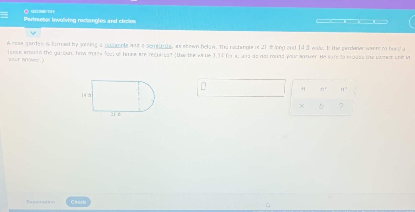 O GEOMETRY Perimeter involving rectangles and