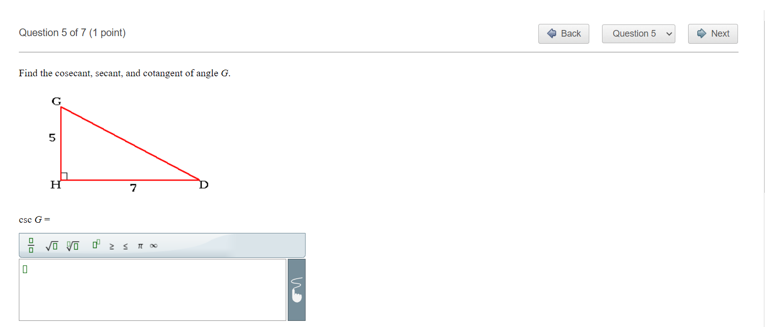 \fQuestion30f7(1 point) ' Q Back | ' QuestionB v|