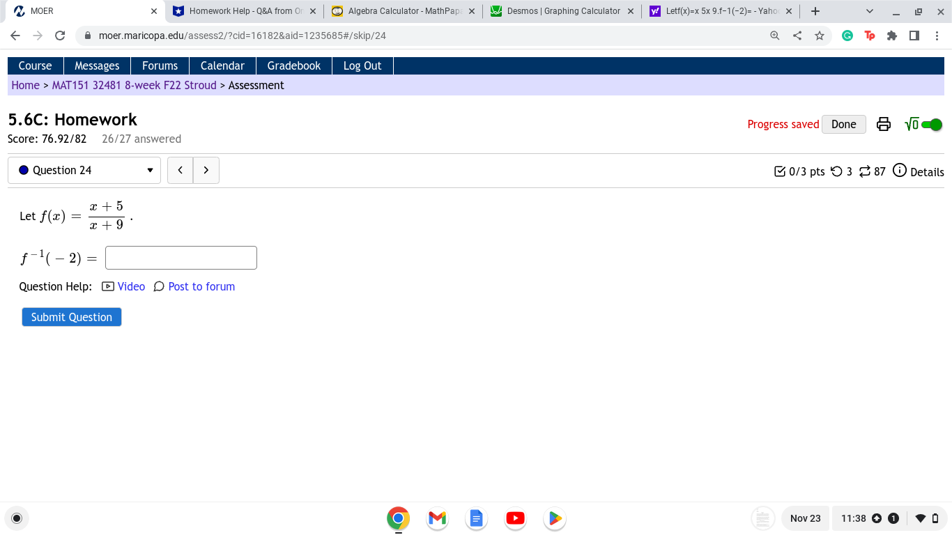 MOER X *Homework Help - Q&A from Or x Algebra