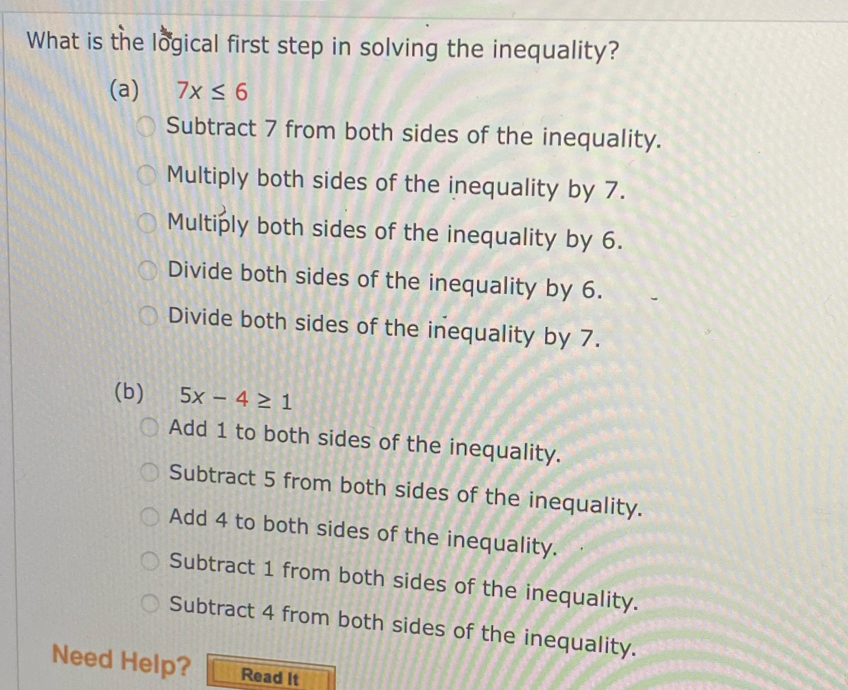 What is the logical first step in solving the