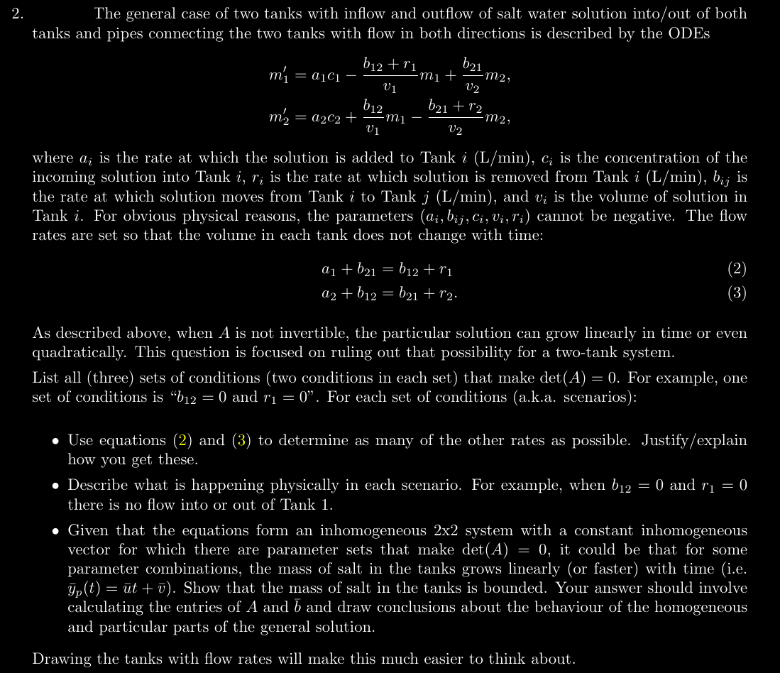 Don't have to draw. 2. The general case of two