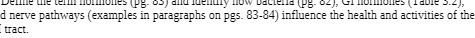 d nerve pathways (examples in paragraphs on pgs.