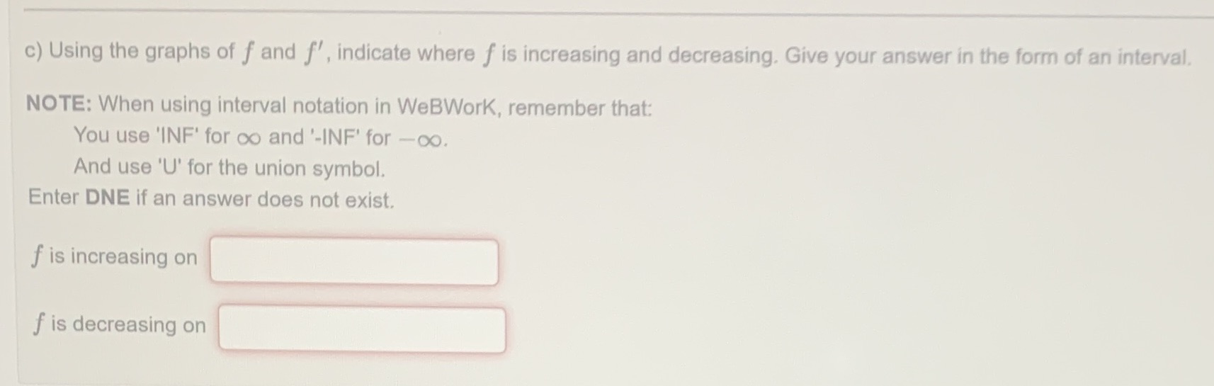 F(x)=1.5x^2+4x-4A) find f(x)= c) Using the graphs