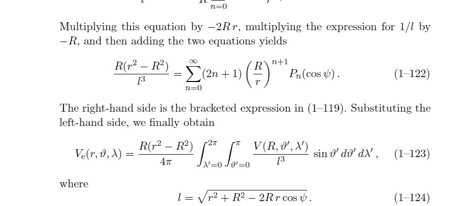 n=0 Multiplying this equation by -2Rr,