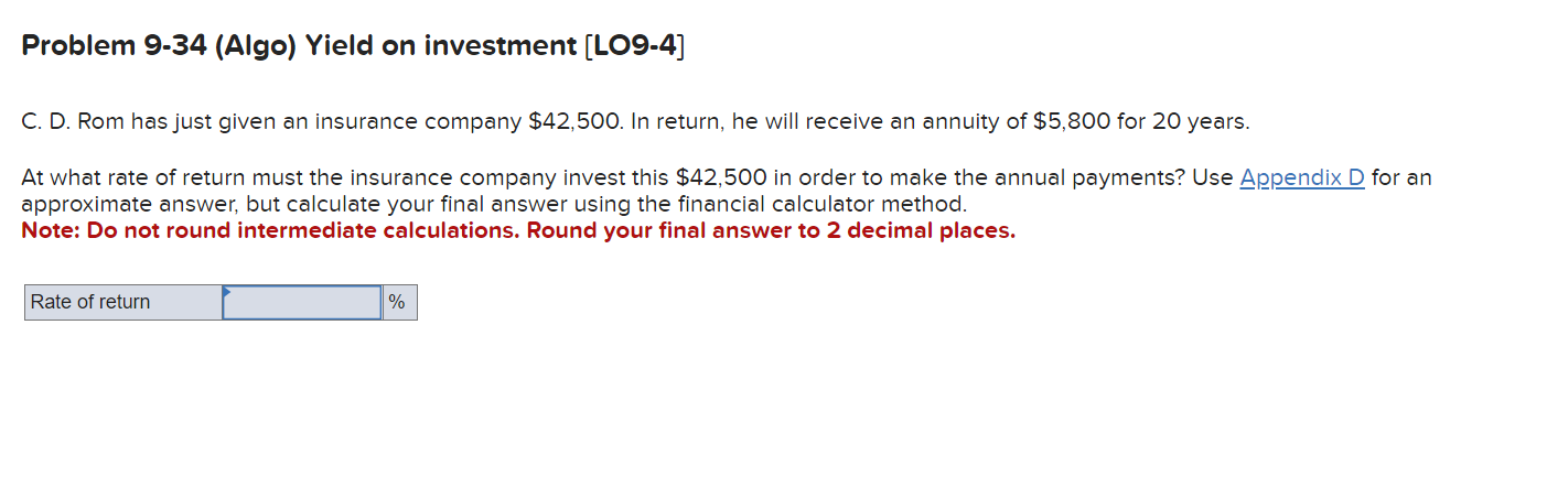 The problems will say the following: Use Appendix