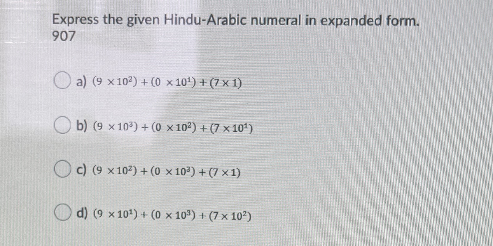 Express the given Hindu-Arabic numeral in