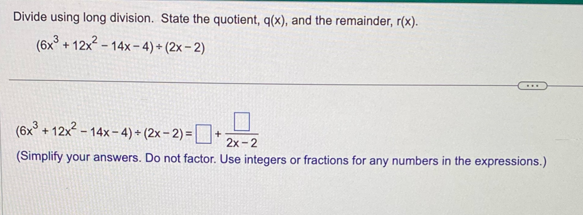 Help me answer this please! 2 Divide using long