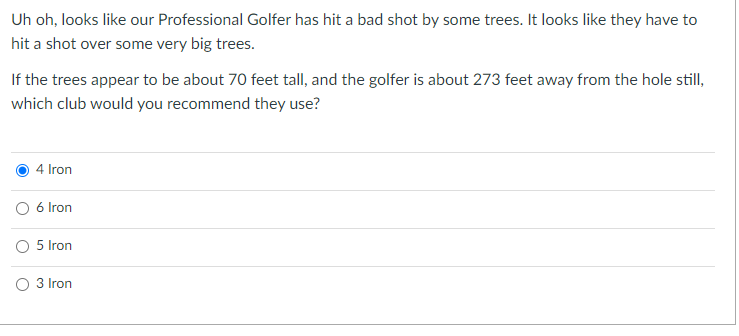 Uh oh, looks like our Professional Golfer has hit