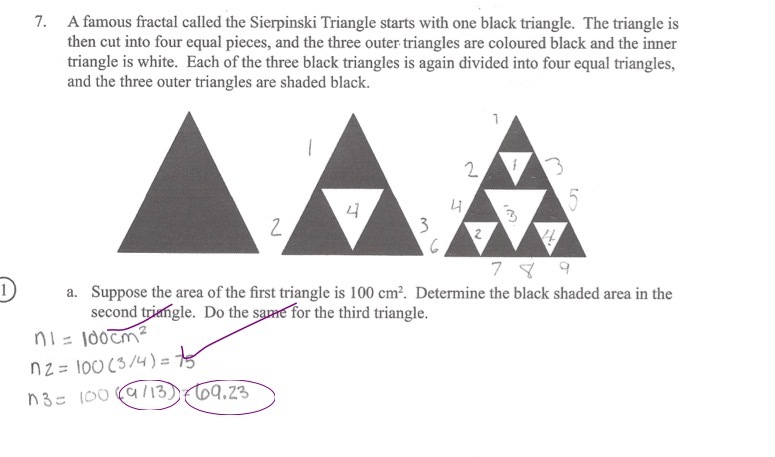 7. A famous fractal called the Sierpinski