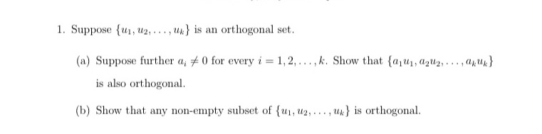 Please write in an easy to follow way 1. Suppose