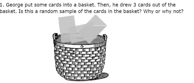 1. George put some cards into a basket. Then, he