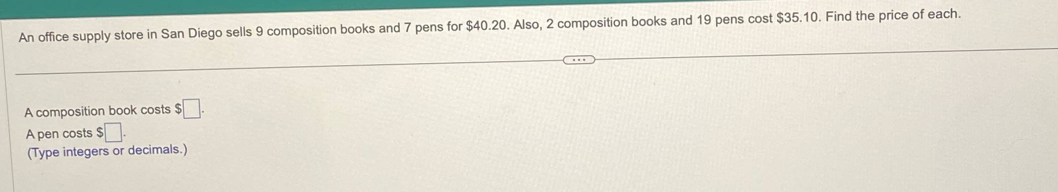 An office supply store in San Diego sells 9