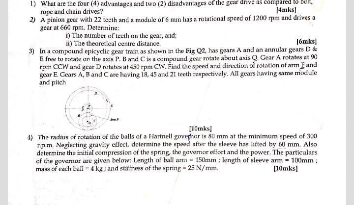 1) What are the four (4) advantages and two (2)