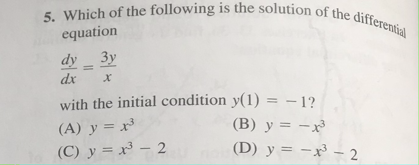 Question: 5. Which of the following is the
