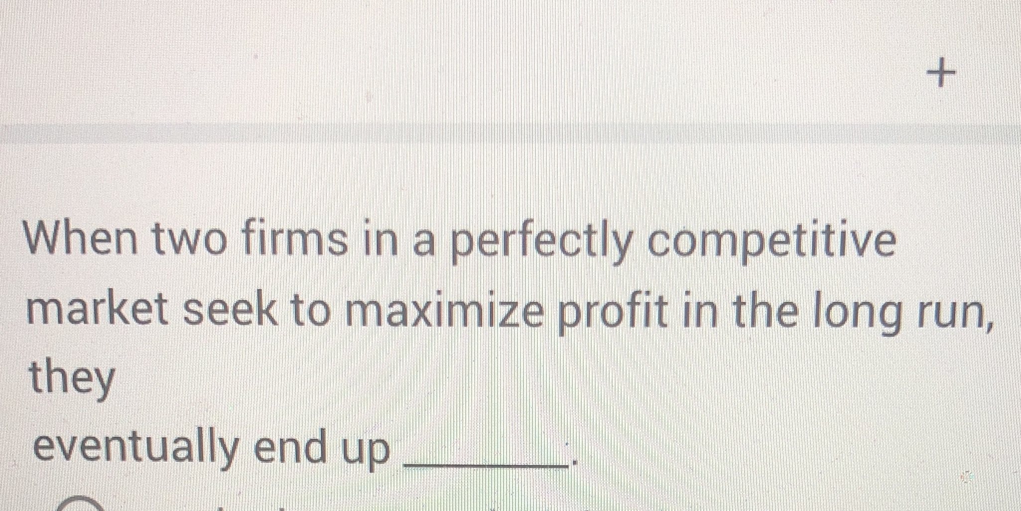Economics When two firms in a perfectly