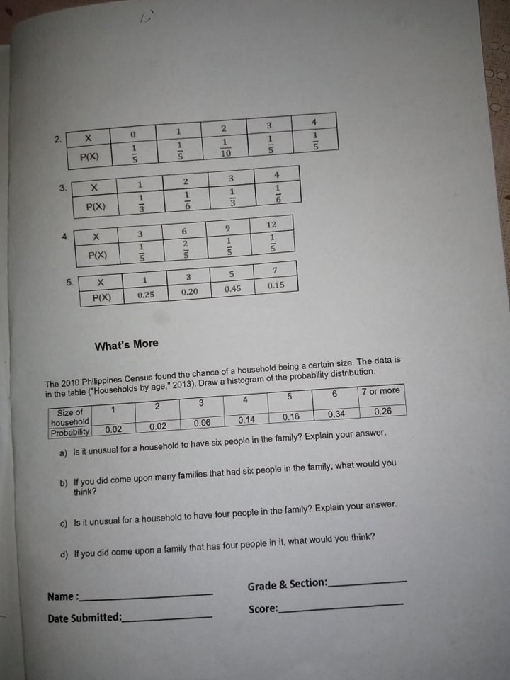 ACTIVITY 1: DISCRETE AND CONTINUOS RANDPM