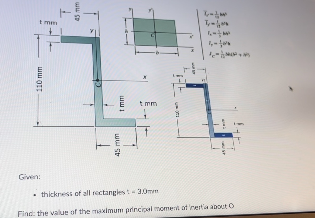 45 mm t mm y Jobh(be + 12 ) 45 mm X t mm 110 mm U