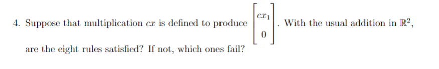 CT1 4. Suppose that multiplication cr is defined