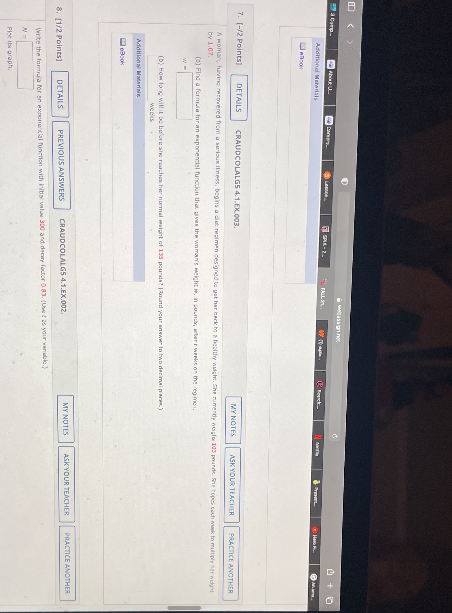 < webassign.net 2 3 Comp... 4@ About U.. 40