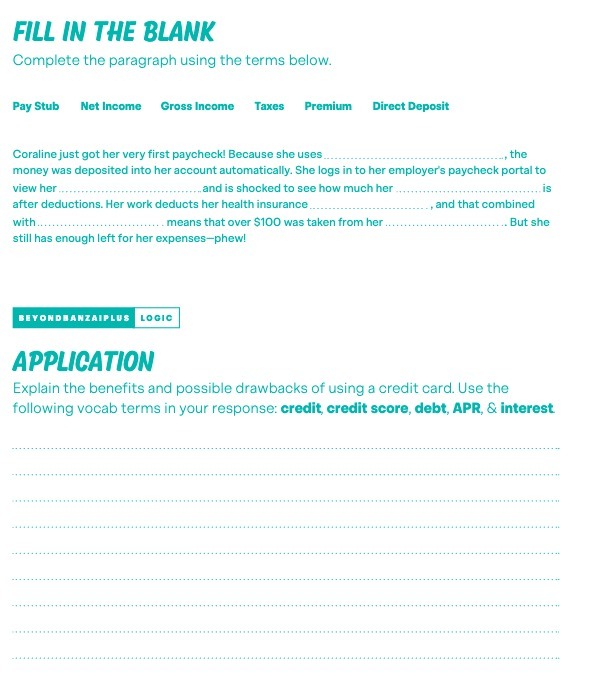 FILL IN THE BLANK Complete the paragraph using