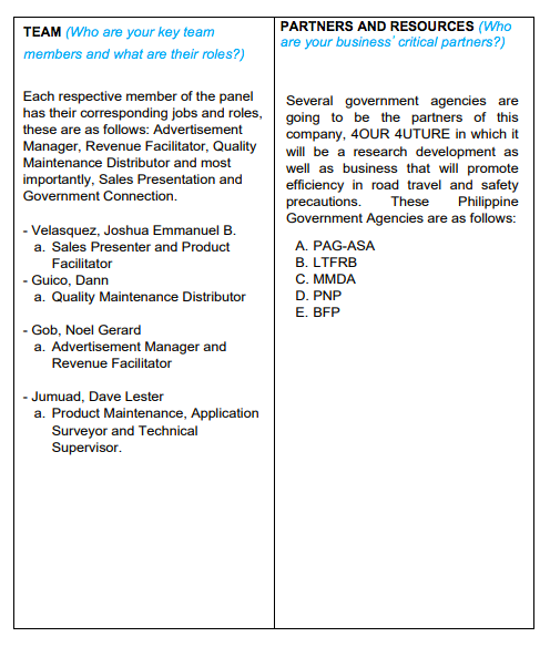 Help me answer the Business Model Canvas. I will