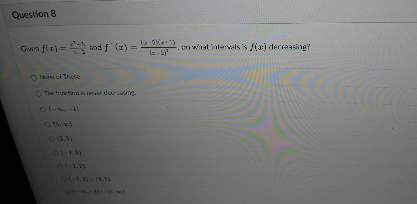 Question 8 Given f ( ac ) = = + 2 2 and f (x) =