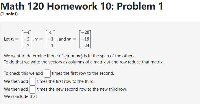 Please finish these exercise Math 120 Homework