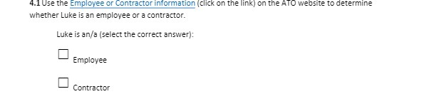4.1 Use the Employee or Contractor information