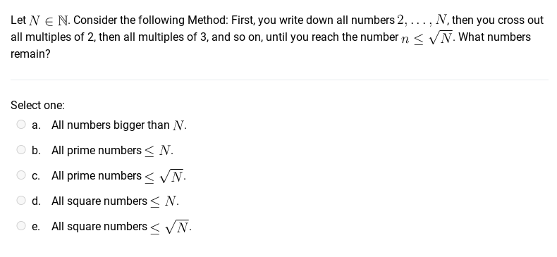 Let a = b (mod m). Which of the following is true