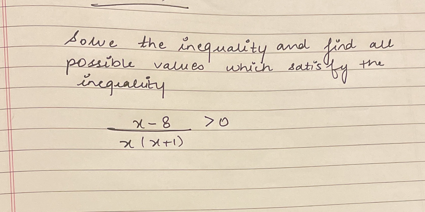 Question Sowe the inequality and find all