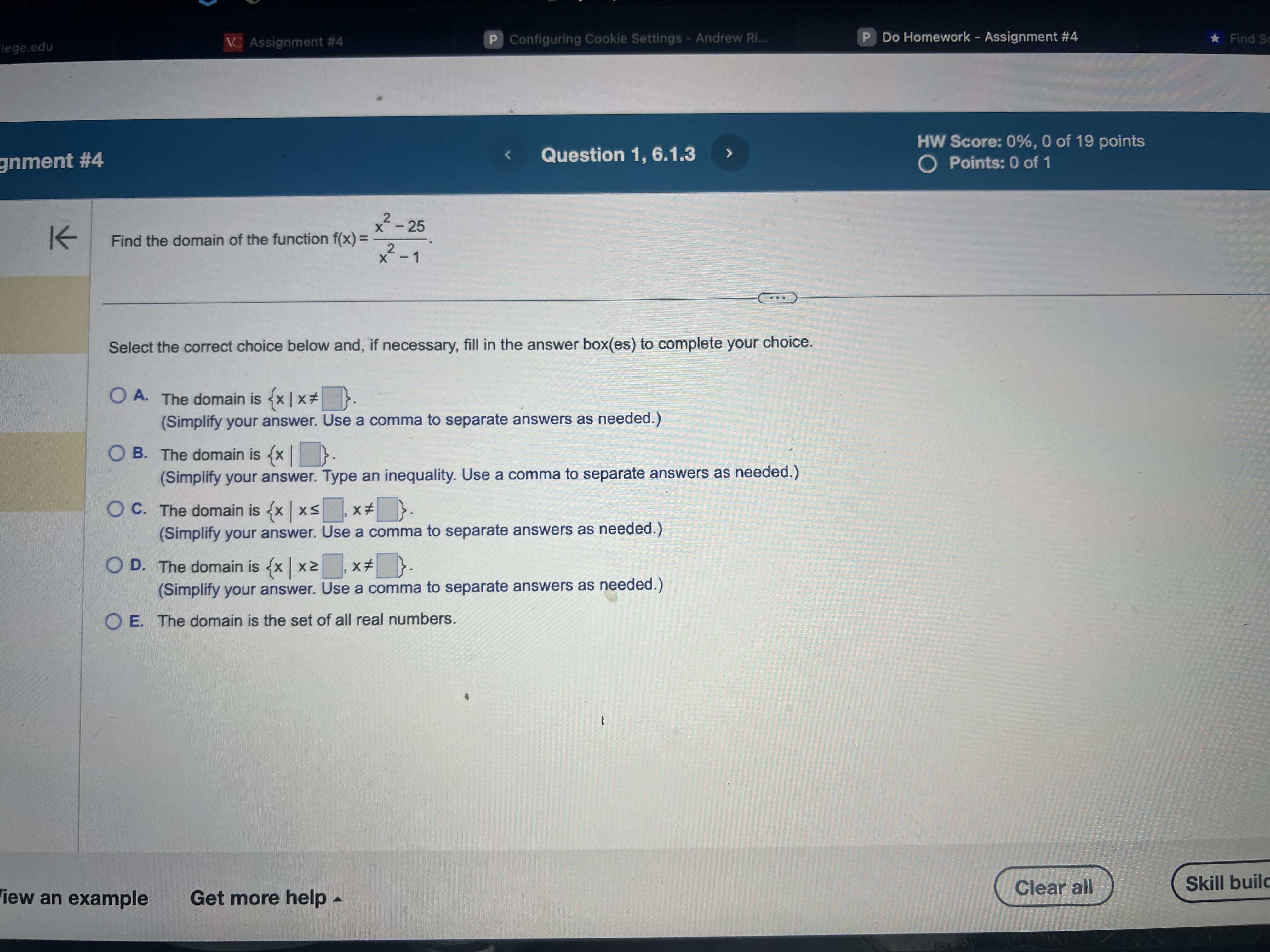 ege.edu V Assignment #4 P Configuring Cookie
