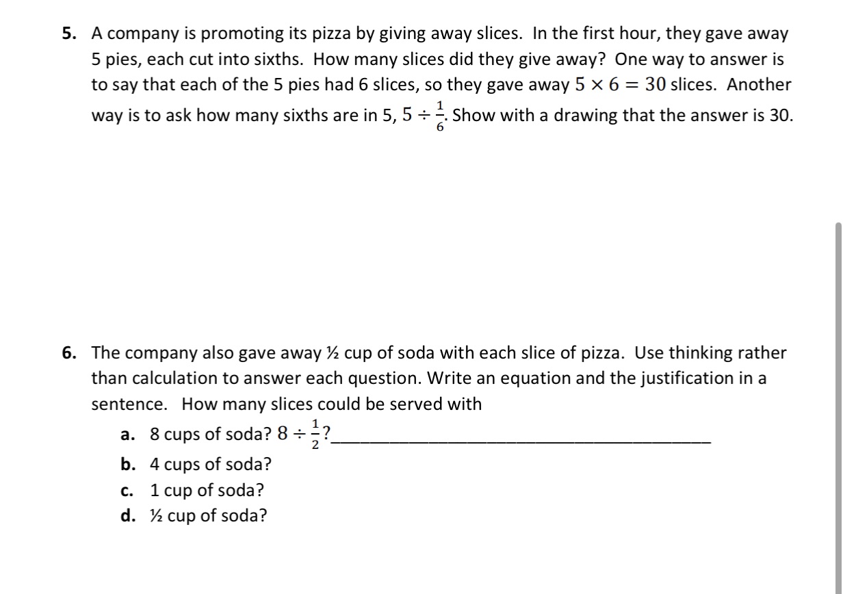 5. A company is promoting its pizza by giving