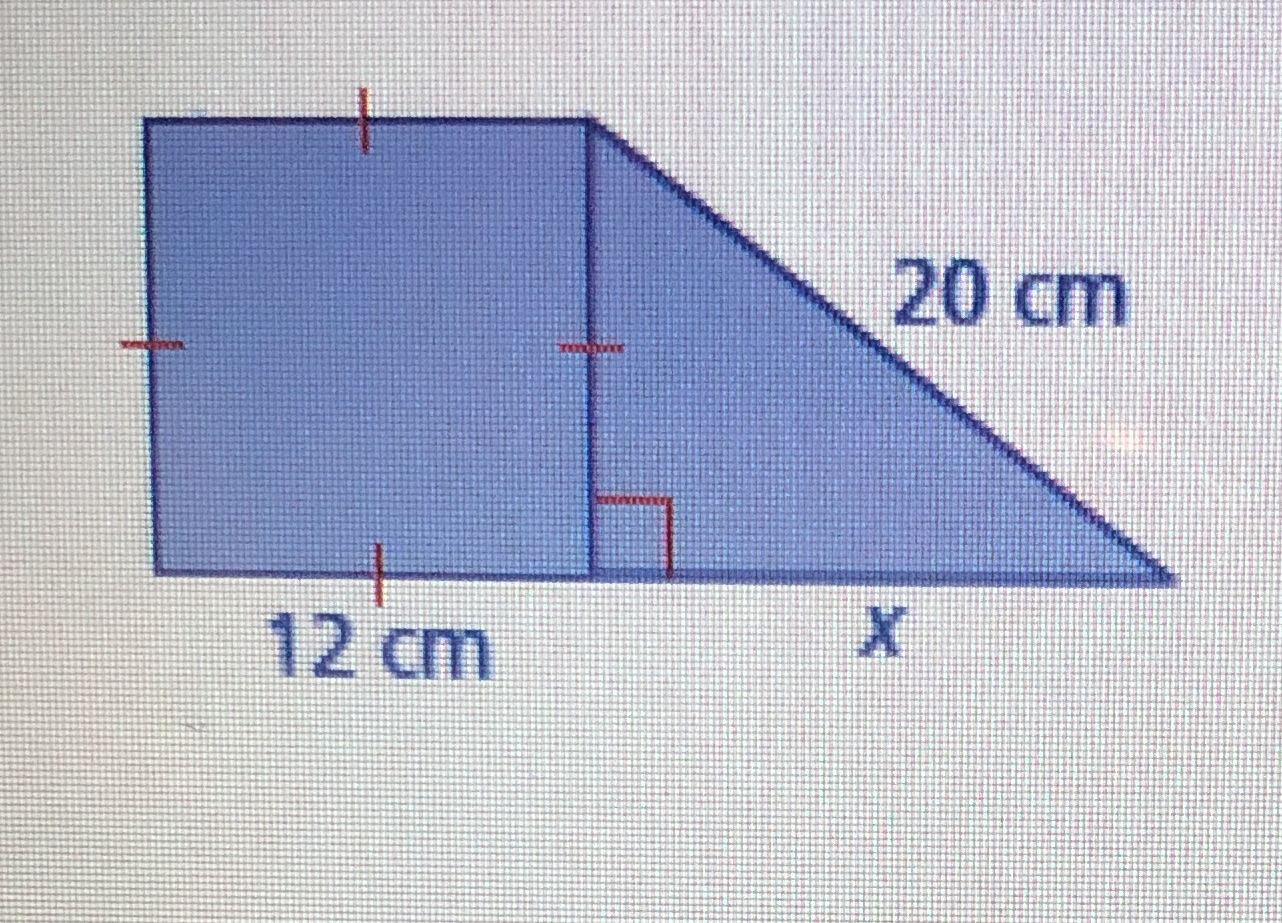 Find the missing length of the figure \f