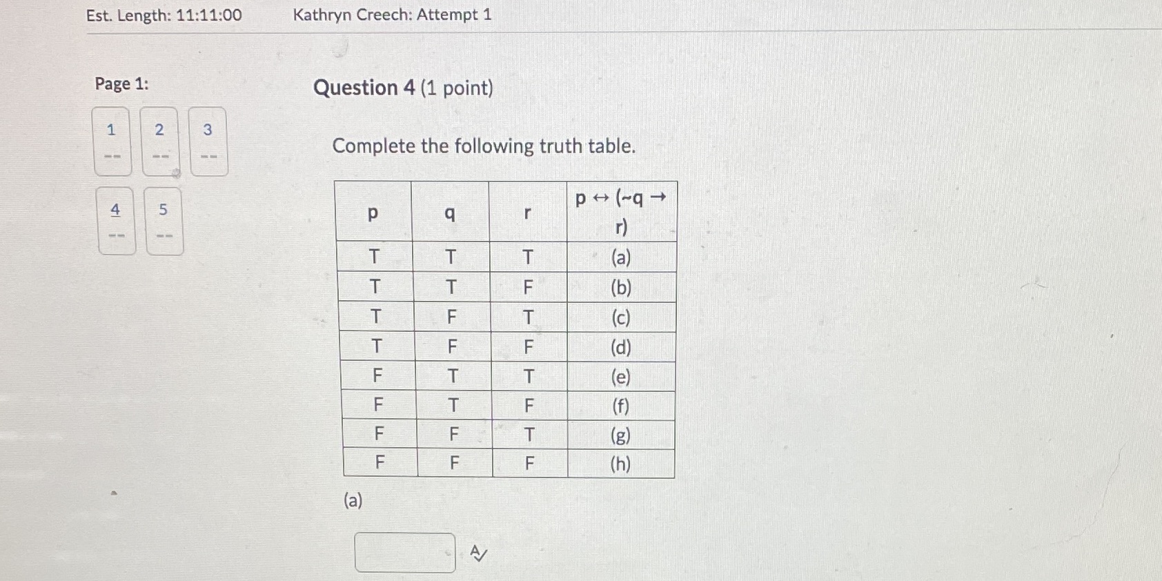 Need a-h please Est. Length: 11:11:00 Kathryn