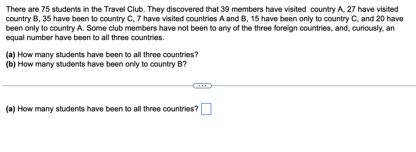 There are 75 students in the Travel Club. They