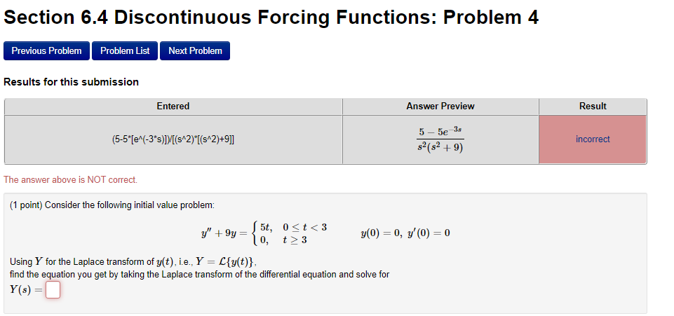Help please, Section 6.4 Discontinuous Forcing