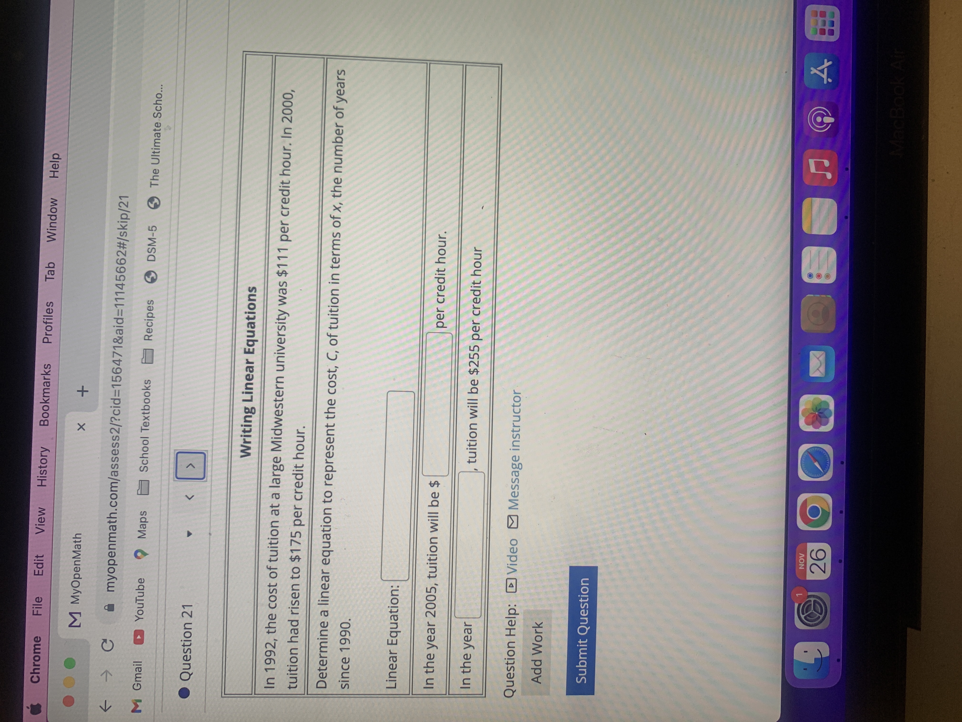 Chrome File Edit View History Bookmarks Profiles