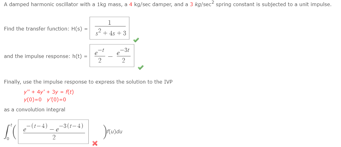 please help A clamped harmonic oscillator with a