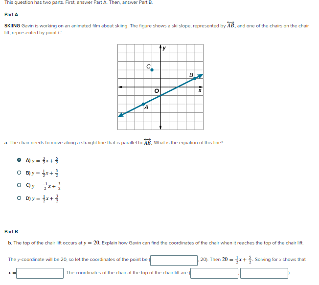 This question has two parts. First, answer Part